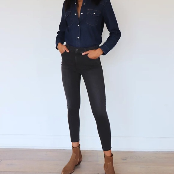 Denim Forum The Nico Mid Rise Skinny Denim Jeans 26L - Picture 4 of 13